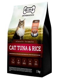 GINA Classic с Тунцом и рисом сухой корм для кошек (Cat Tuna&Rice)