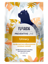 FLORIDA Urinary  Cat Профилактика образования мочевых камней, сухой корм для кошек, 1,5 кг